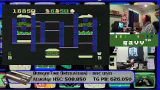 Gavv BurgerTime Intellivision World Record 991,100