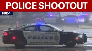 Robbery suspect shot after exchanging gunfire with Dallas PD officers, police say