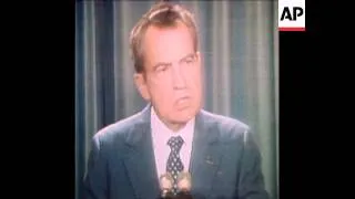 SYND 03/10/73 NIXON'S PRESS CONFERENCE ON AGNEW