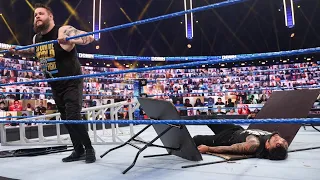 ROMAN REIGNS ATTACKS KEVIN OWENS WWE SMACKDOWN FULL SEGMENT