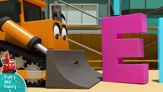 Letter E!!! - Digley and Dazey | Construction Songs for Kids