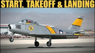 F-86F Sabre: Cold Start, Takeoff & Landing Tutorial | DCS WORLD