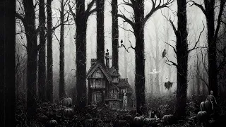 1930s Haunted House Halloween Ambience | Black & White Films With Relaxing Spooky Sounds  ~ 3 Hours