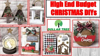 $1 HIGH END BUDGET WOOD CHRISTMAS DECOR DIY | DOLLAR TREE DIY | CRAFT SHOW 2021 IDEAS AND GIVEAWAY