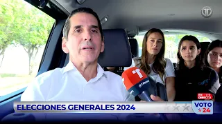 Elecciones 2024: Rómulo Roux llega a ejercer el voto junto a su familia