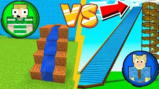 MIKKEL vs EMIL // Hvem kan bygge det flotteste VANDLAND I Minecraft?!