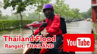 Recent Flood in Thailand, Rangsit district 2022 | Motovlog