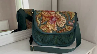 Стеганая сумочка на заказ/ Художественная стежка /Подарки своими руками #стежка  #stitch