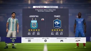 FIFA 18 WORLD CUP | ARGENTINA vs FRANCE [Knockout Phase]-[30-06-2018] | PC [1080p60fps]