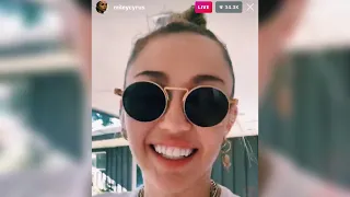 Miley Cyrus Insta Live 2019 (Part 1)