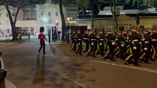 Coronation King Charles III Rehearsals - Royal Armoured Corps leaves Wellington Barracks (SNIY) Pt.2