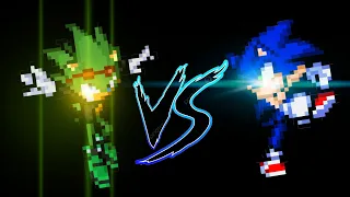 Scourge Vs Sonic (Sprite animation)