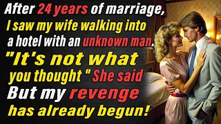 After 24 years of marriage, I saw my wife walking into a hotel with an unknown man. "It's not what