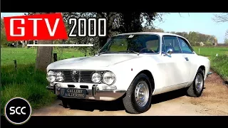 ALFA ROMEO GTV 2000 Bertone Coupé 1973 - Test drive in top gear with engine sound | SCC TV