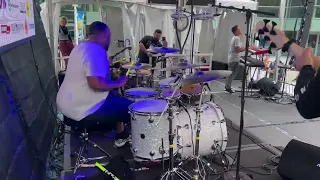Eric Moore's Drums Solo with Vahagn Stepanyan [NAMM 2022]