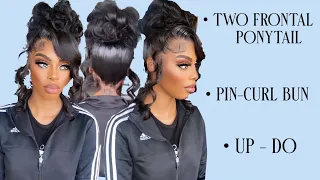 💎Two Frontal Ponytail Bun | Prom Hair | Very Detailed !!!  *Beginner Friendly* 💎