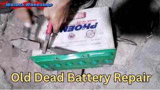 Amazing Technique of Dead Old Lead Acid Battery Restoration | Battery Repair