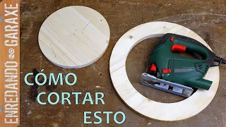 ❤️ Increíble idea para cortar círculos de madera con la sierra caladora