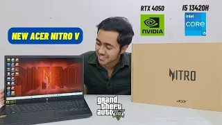 Acer Nitro V15 i5 13th gen Gaming laptop Unboxing | RTX 4050 | GTA 5 Gameplay | 2023