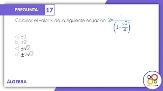 GUÍA IPN 2022- Álgebra Pregunta No. 17