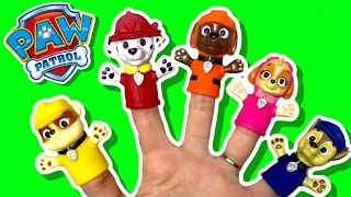 PAW PATROL FINGER FAMILY SONG Puppets for Kids: Best Learning Colors Video for Kids