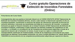 curso de incendios forestales