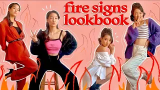 what the zodiac signs would wear if they had decent fashion sense (fire sign edition)