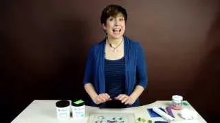 Make a reusable silicone mold of a leaf with Pam East