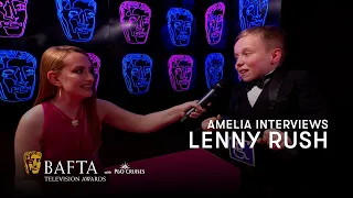 Lenny Rush's parents interrupt his interview with Amelia Dimoldenberg | BAFTA TV Awards 2023