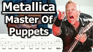 Metallica - Master Of Puppets | Guitar Tabs Tutorial