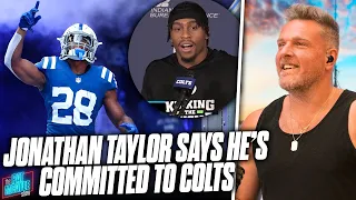 Jonathan Taylor Avoids Talks About Trade Request, Says He's Committed To Colts | Pat McAfee Reacts