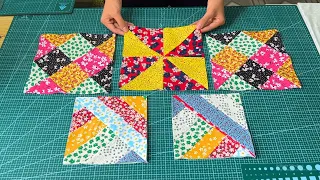 Anyone Can Do ✅3 Amazing Patchwork Ideas for Beginners | Sewing Idea | Scrap Fabric Project