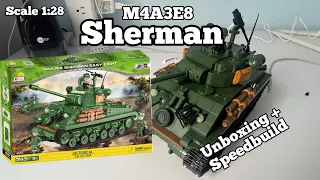 An old acquaintance | Cobi M4A3E8 Sherman | Unboxing&Speedbuild | Seppbricks #ww2 #cobi #shermantank