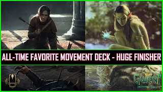 Gwent | All-Time Favorite Movement Deck 11.9 | Crazy Points & Huge Finisher!