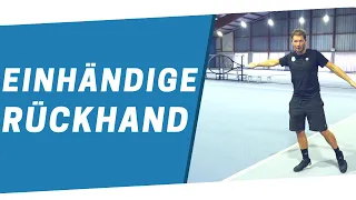 Einhändige Rückhand verbessern - 3 Tipps, wie du deine Rückhand verbesserst