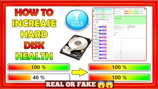 How To Increase Hard Disk Health | How To Check Hard Disk Health | Hard Disk Health Repair