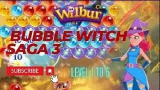 Bubble Witch Saga 3 game | game level 1 To 5 #trending #youtube