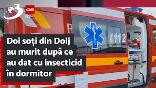 Doi soți din Dolj au murit după ce au dat cu insecticid în dormitor. Greșeala care le-a fost fatală