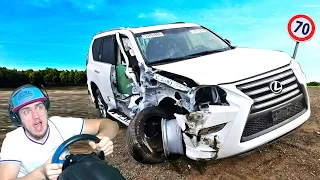 ПОЕХАЛ В ДЕРЕВНЮ НА РЫБАЛКУ И НЕ ДОЕХАЛ - CITY CAR DRIVING + РУЛЬ