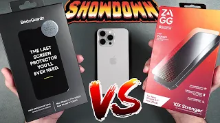 iPhone 15 Pro Max Screen Protector Showdown -  Bodyguardz VS Zagg XTR3