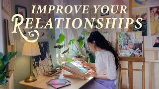 Things I learned about Healthy Relationships ❤️ Forest Visit & Watercolor Painting 🌳 Cozy Art Vlog