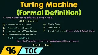 Turing Machine (Formal Definition)