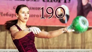 Ksenia Dedyukhina - 24 kg kettlebell snatches 190 reps in less than 10 minutes