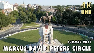 Marcus-David Peters Circle Aerial Footage Summer 2021 | Pre- Lee Statue Removal