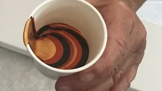 Super Cool Traveling Jiggle Pour Acrylic Pour Painting, Flow Art, Fluid Art Technique,