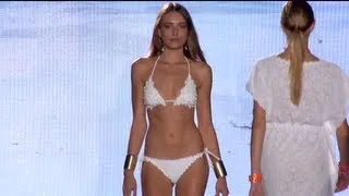 Caterina Balivo for "FLAVIA PADOVAN" Blue  Fashion Beach Summer 2014 MIlan HD by Fashion Channel