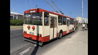 Summer trip with Vilnius Skoda 14Tr Trolleybus Route 16