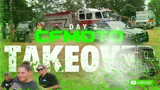 SOMEBODY CALL 911!! 😱 | CFMOTO Takeover Day 2 ride, power wheel races, and much more!