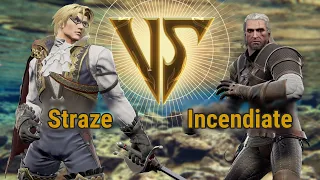 Straze (Raphael) VS Incendiate (Geralt) | Soulcalibur VI