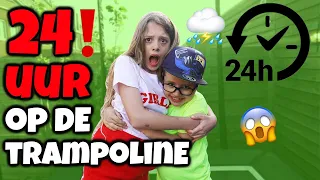 24 UUR OVERLEVEN OP DE TRAMPOLINE !! - Broer en Zus TV #466